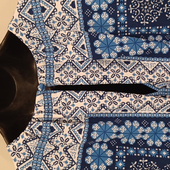 Maggy London Patchwork Print Stretch Sleeveless Maxi Dress- Sz. 10 - Picture 12 of 14